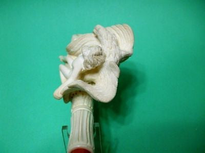 Man Eagle Thesaurus Prominent Meerschaum Pipe Mythological Ancient Vintage 2236