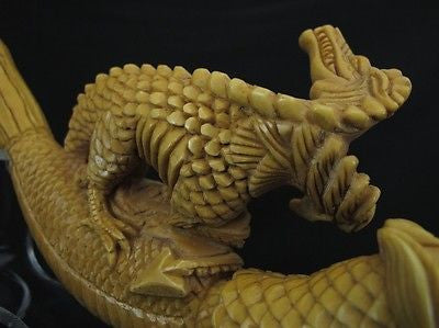 Dragon Family, 2 Headed Eagle, A Child Meerschaum Pipe Collectible Massive 0501