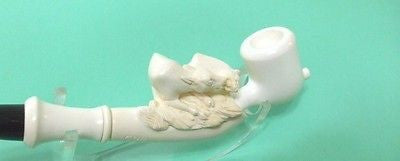 Female Lion Hunting a Bull Meerschaum Pipe Tobacco Smoking Vintage looks 9145