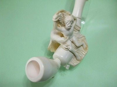 Greek Mythology Ancient Meerschaum Pipe Zeus Titan Hellenistic Vintage look 0704