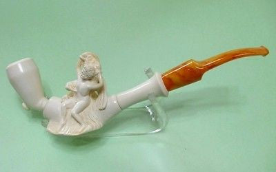 Greek Mythology Ancient Meerschaum Pipe Zeus Titan Hellenistic Vintage look 0704