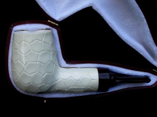 Billiard Meerschaum Pipe Special Built w/out Screws Wide Chamber Short Stem 9139