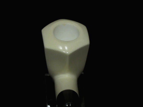9mm Filtered Bent Block Meerschaum pipe Rare Acrylic System without Screws 2230