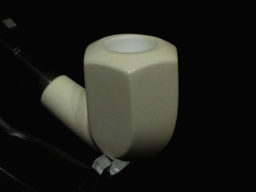 9mm Filtered Bent Block Meerschaum pipe Rare Acrylic System without Screws 2230