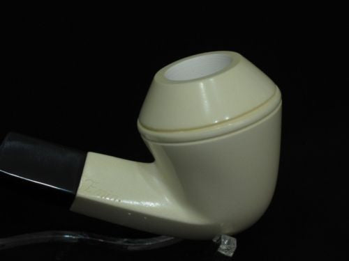 Bent Bulldog Smooth Block Meerschaum Pipe Acrylic stem Big Bowl Pipes eBay 9022