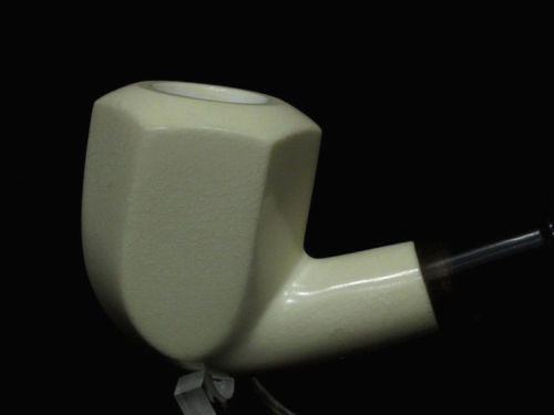 9mm Filtered Bent Block Meerschaum pipe Rare Acrylic System without Screws 2230