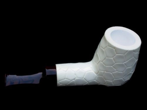 Billiard Meerschaum Pipe Special Built w/out Screws Wide Chamber Short Stem 9139