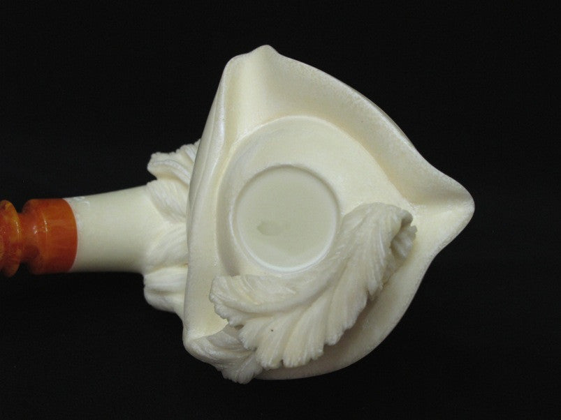 Captain Pirate of the Caribbean Churchwarden Block Meerschaum Pipe Big Bowl 2013