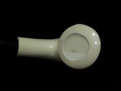 Smooth Bent Cobra Meerschaum pipe Acrylic system w/no screws by H. Cor Gift 2554