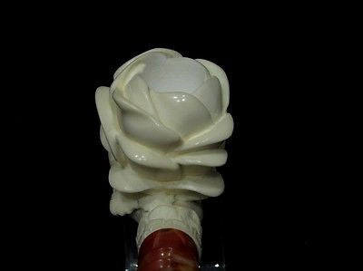 Rose in Lady Hand Floral Block Meerschaum Pipe Cor Ideal Gift Ladies Turkey 8405