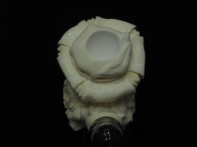 Austrian Cavalier Musketeer Block Meerschaum pipe 925 Silver Cor Freehand 4427
