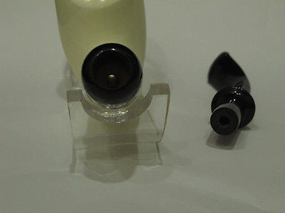 Smooth Bent Cobra Meerschaum pipe Acrylic system w/no screws by H. Cor Gift 2554
