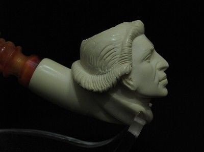 George Washington Bust Meerschaum Pipe Christmas Birthday gift Free hand 8722