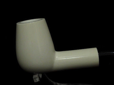 Smooth Canadian Straight Billiard Block Meerschaum pipe Freehand Long Shank 9855