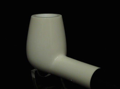 Smooth Canadian Straight Billiard Block Meerschaum pipe Freehand Long Shank 9855