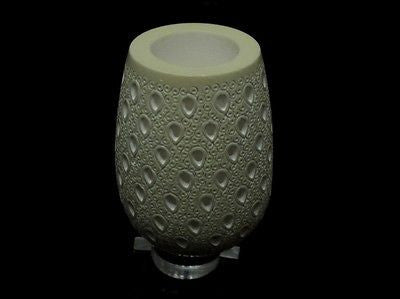 Straight Lattice Billiard Meerschaum pipe Acrylic Stem Silver band Cor Huge 4656