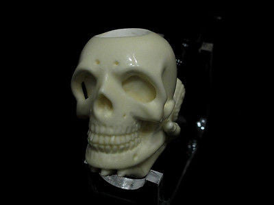 Skull in hand Block Meerschaum pipe by H. Cor Gift case Excellent Quality 4117