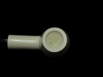 Smooth Canadian Straight Billiard Block Meerschaum pipe Freehand Long Shank 9855