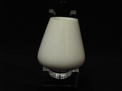 Smooth Bent Coffee Pot Solid Block Meerschaum Pipe Acrylic Stem Free hand 0059