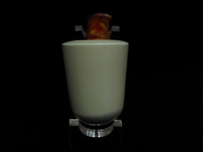 Smooth Plain Classic Half Bent Block Meerschaum pipe Hand carved Gift Case 9063