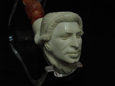 George Washington Bust Meerschaum Pipe Christmas Birthday gift Free hand 8722