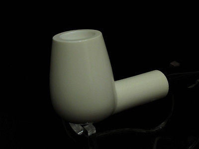 Smooth Canadian Straight Billiard Block Meerschaum pipe Freehand Long Shank 9855
