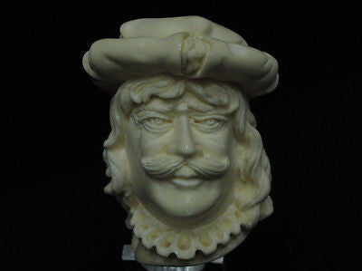 Austrian Cavalier Musketeer Block Meerschaum pipe 925 Silver Cor Freehand 4427