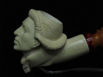 George Washington Bust Meerschaum Pipe Christmas Birthday gift Free hand 8722