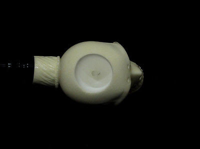 Skull in hand Block Meerschaum pipe by H. Cor Gift case Excellent Quality 4117
