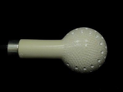 Straight Lattice Billiard Meerschaum pipe Acrylic Stem Silver band Cor Huge 4656
