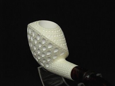 Lattice Cobra Barrett Hat Block Meerschaum Pipe Tobacciana Meerco Big Bowl 8170