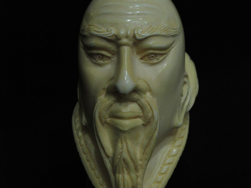 Confucius Chinese teacher Meerschaum Pipe Full bent Figurative Gift Birthday1176