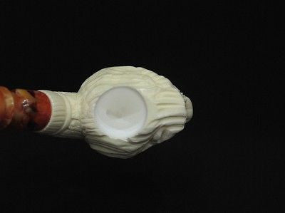 Wild Lion Meerschaum Pipe Animal by Emin FreeHand Vintage looks Ebay Meerco 1219
