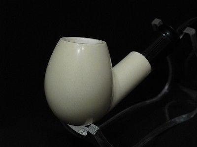 Smooth Bent Billiard Block Meerschaum Pipe Colors fast Hand carved Acrylic 4234