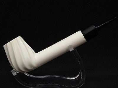 Spiral Canadian Block Meerschaum Pipe Long Shank Ideal for smoking Big Bowl 4063