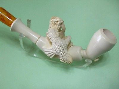 Greek Mythology Ancient Meerschaum Pipe Zeus Titan Hellenistic Vintage look 0704
