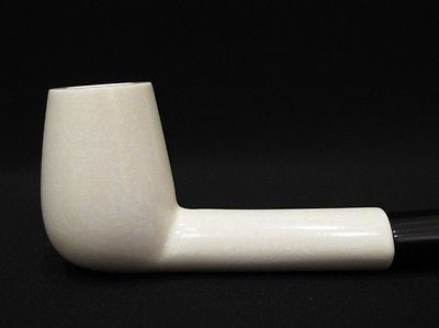 Canadian Straight Billiard Meerschaum Pipe Rare Fast coloring Tube Gift Case 8621