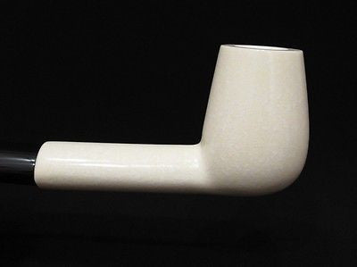 Canadian Straight Billiard Meerschaum Pipe Rare Fast coloring Tube Gift Case 8621