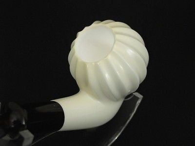 Full Bent Whirling Paneled Block Meerschaum Pipe Apple smoking pipes eBay 8377