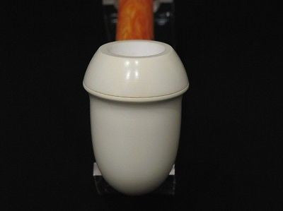 Smooth Calabash Plain Block Meerschaum Pipe Tobacco Smoking Handmade Turkey 2091