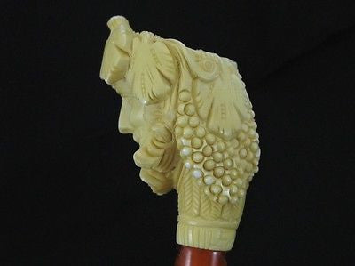 Smiling Bacchus Facing smoker Meerschaum Pipe tobacco smoking pipes on ebay 2963