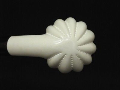 Paneled Bent Apple Swirl Block Meerschaum Pipe Hand made Tobacco Gift Case 8291
