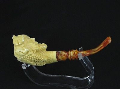 Smiling Bacchus Facing smoker Meerschaum Pipe tobacco smoking pipes on ebay 2963