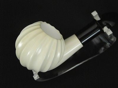 Full Bent Whirling Paneled Block Meerschaum Pipe Apple smoking pipes eBay 8377