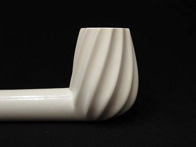 Spiral Canadian Block Meerschaum Pipe Long Shank Ideal for smoking Big Bowl 4063