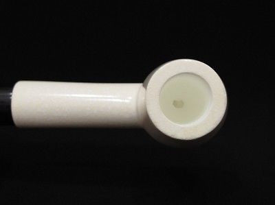 Canadian Straight Billiard Meerschaum Pipe Rare Fast coloring Tube Gift Case 8621