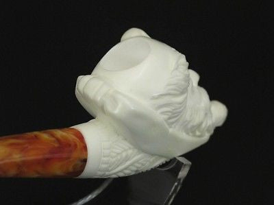 Pipe Smoking Pirate Block Meerschaum Pipe Bandana Sale Pipes Gift Case ebay 8880