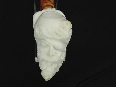 Pipe Smoking Pirate Block Meerschaum Pipe Bandana Sale Pipes Gift Case ebay 8880