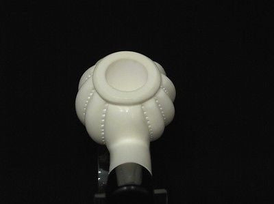 Paneled Bent Apple Swirl Block Meerschaum Pipe Hand made Tobacco Gift Case 8291
