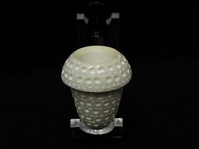 Half Bent Lattice Calabash Block Meerschaum Pipe 2stem Classic Churchwarden 0954